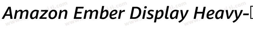 Amazon Ember Display Heavy字体转换